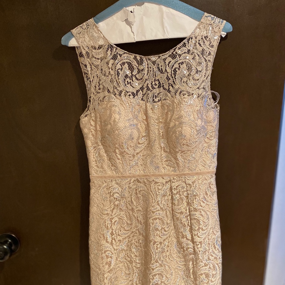 Champagne lace dress